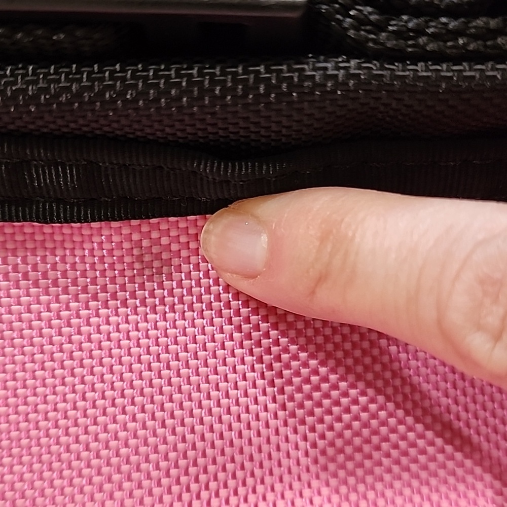 Timbuk2 Classic Billboard Messenger Bag Pink and White Medium Size Carry On - Picture 4 of 16
